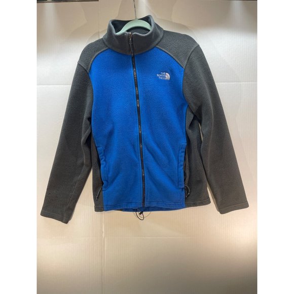 Mens Size Small The North Face Fleece Jacket Coat Blue Grey - Picture 12 of 15